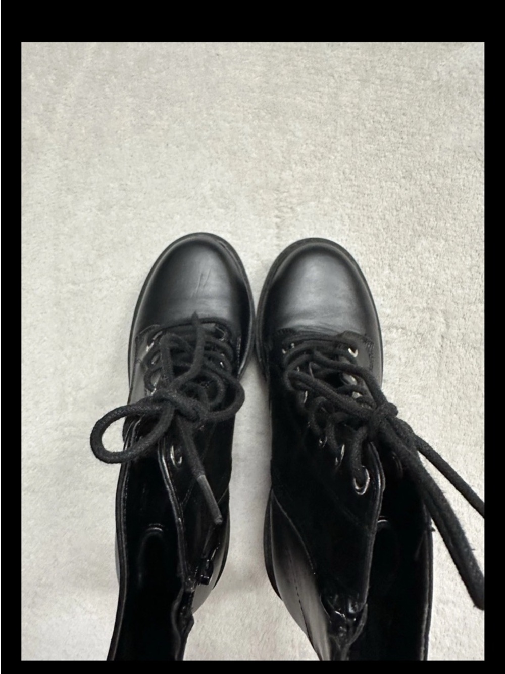 Forever 21 Women Black Boots Shoes Platform Size 7 - Picture 2 of 8